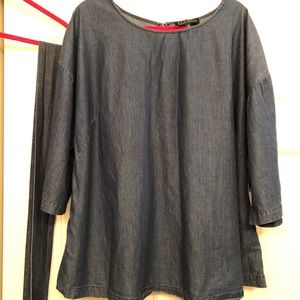 Eloquii Jean Tunic with belt
